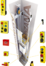 Komponenter ifølge de nye elevator standarder EN81.20 & EN81.50 asme-A17-1-2016